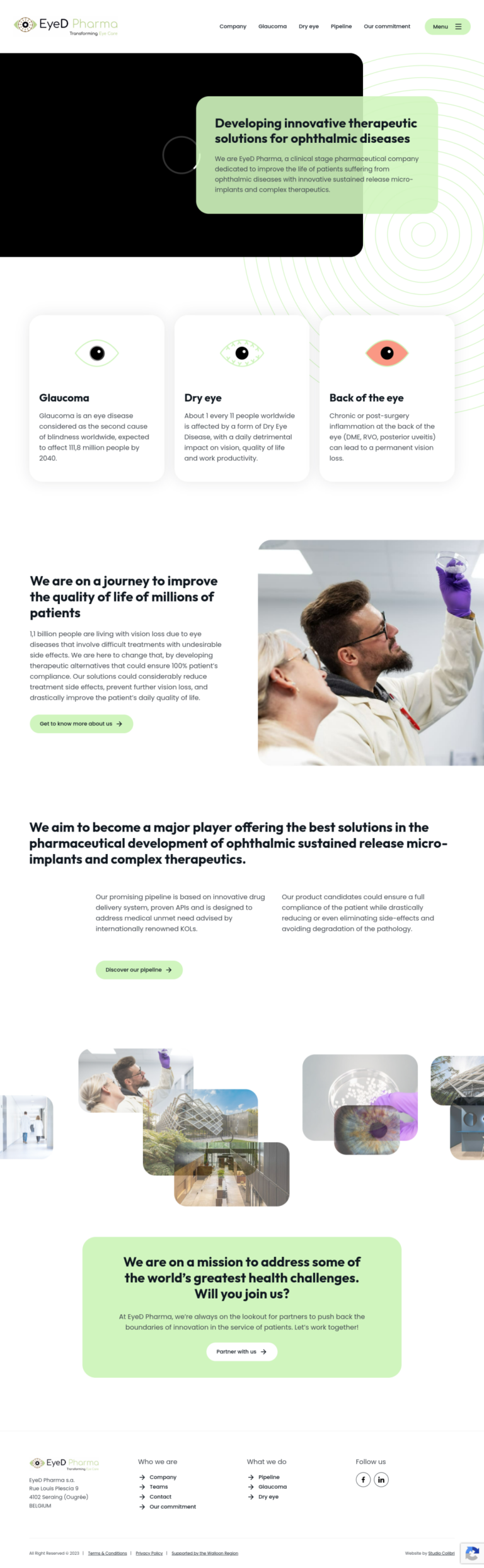 EyeD Pharma, biotech à Seraing