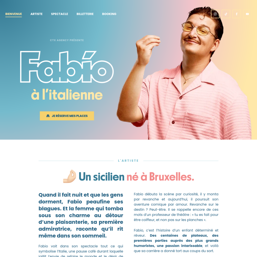 Fabio Alibrio, stage comedian