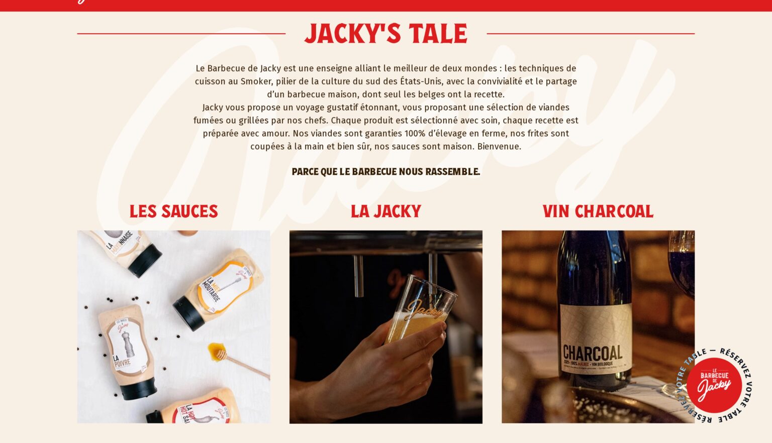 Storytelling et produits maison du Barbecue de Jacky