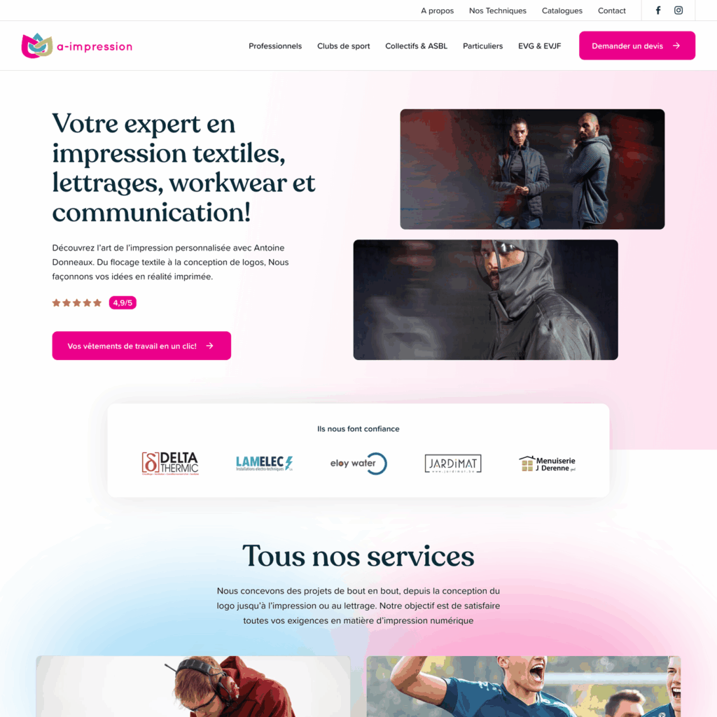 A-impression, flocage et impression textile