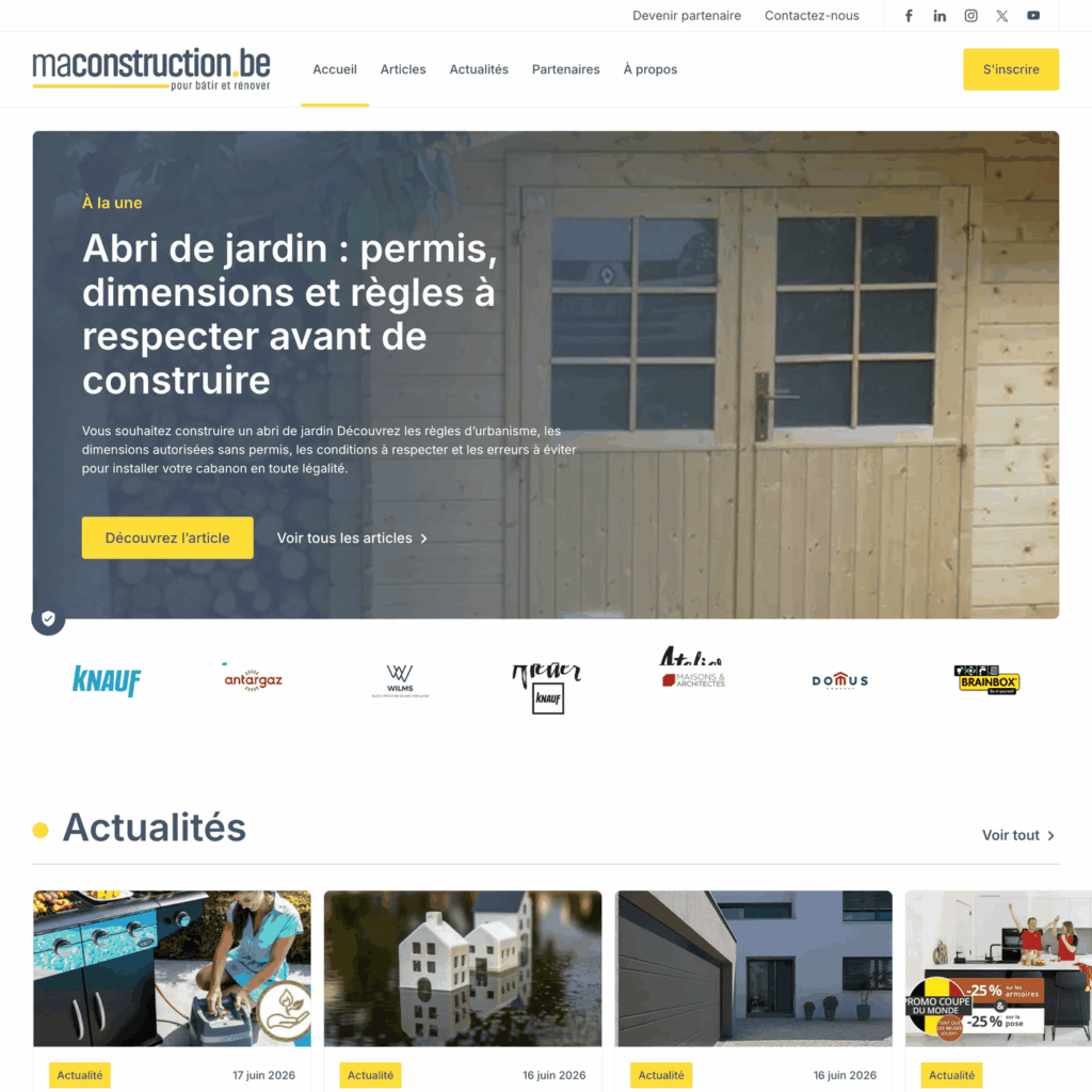 Ma Construction, média de la construction
