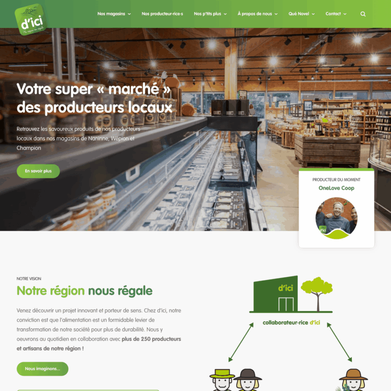D&rsquo;ici, magasins de producteurs locaux