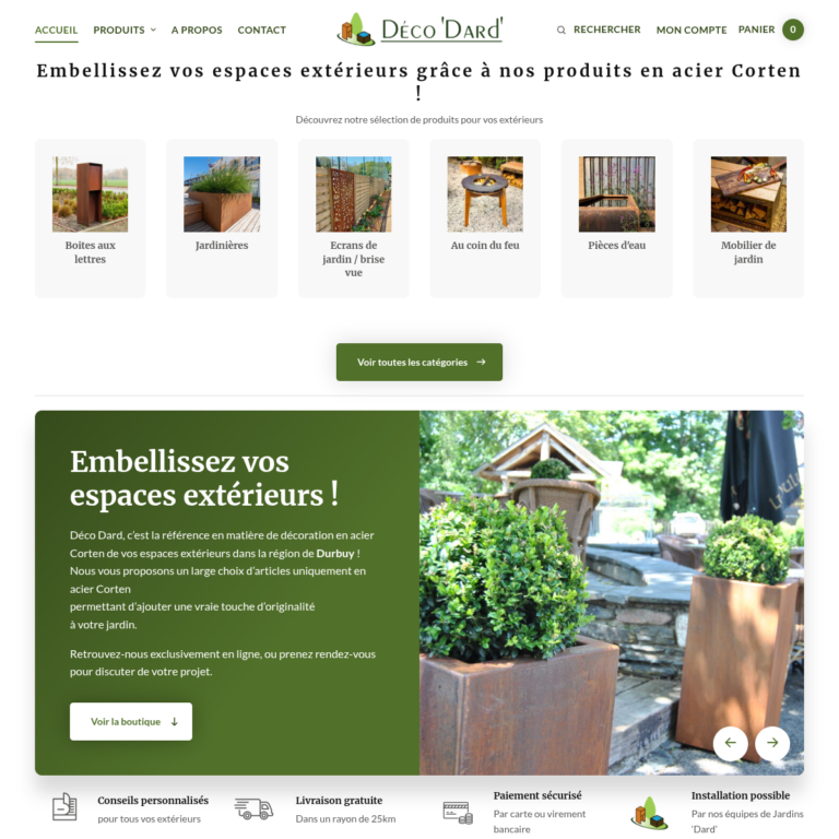 Déco &lsquo;Dard&rsquo;, mobilier d&rsquo;extérieur