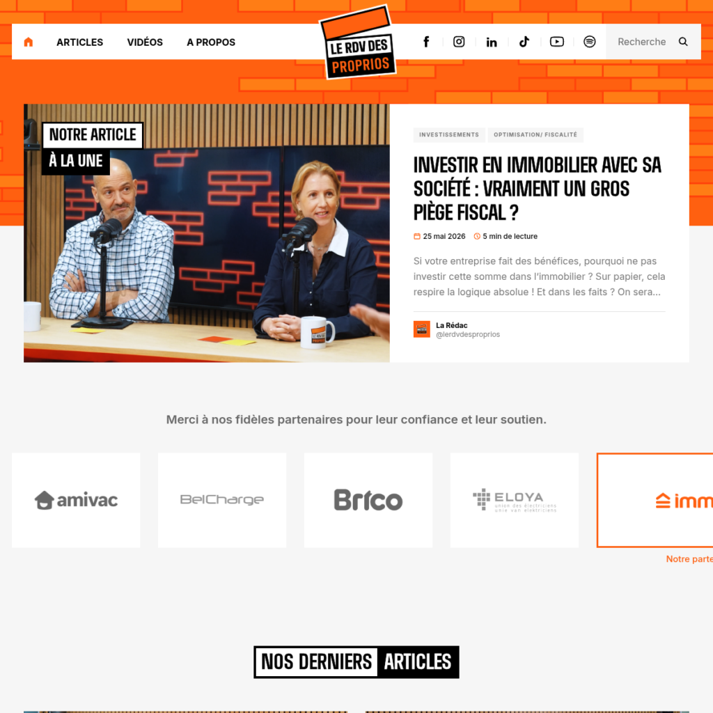 Le RDV des Proprios, média immobilier